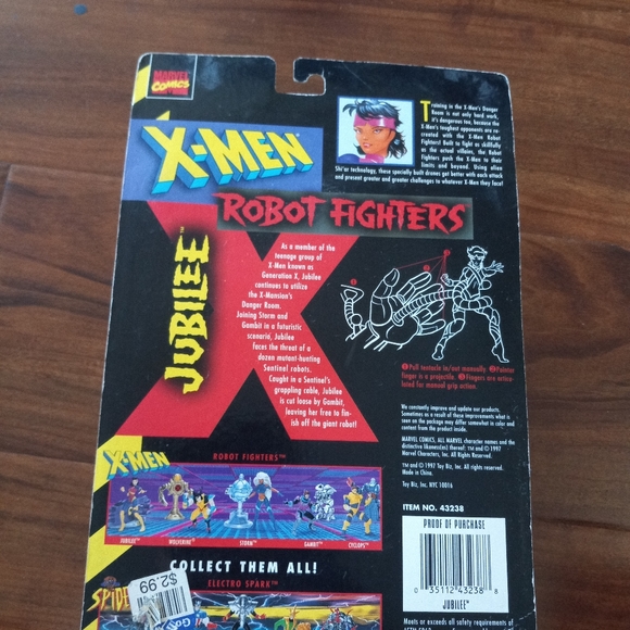 1997 Toy Biz Xmen Robot Fighters Jubilee Action Figure - Picture 4 of 7